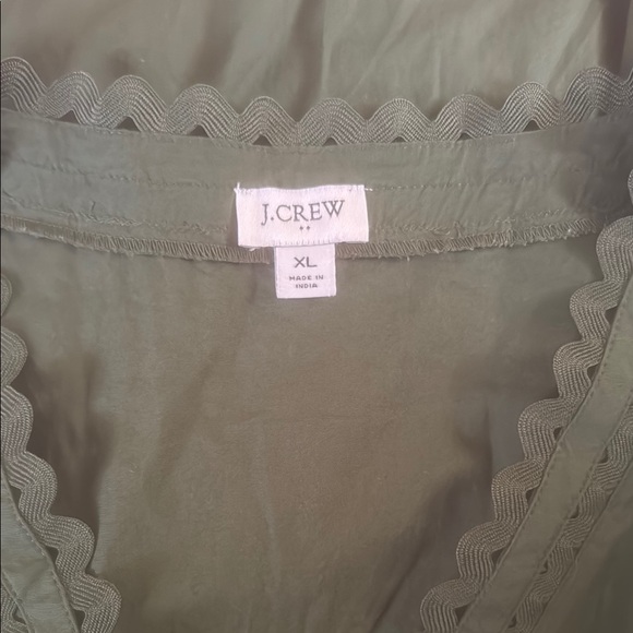 J Crew Factory 	
EYELET-TRIM MIDI DRESS IN COTTON POPLIN - Picture 2 of 3